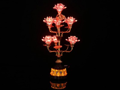 Đèn búp sen lưu ly 9 hoa (53x13,5)